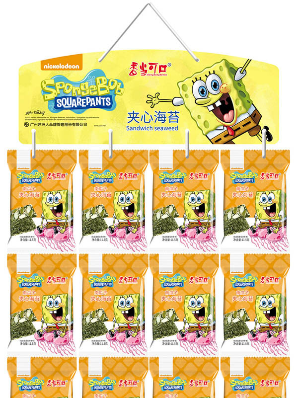 香當(dāng)可口海綿寶寶系列-夾心海苔