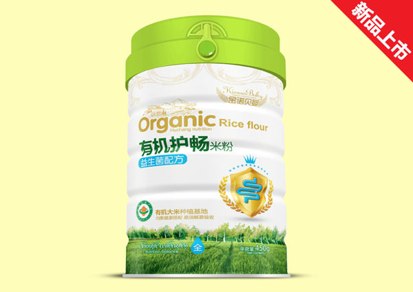 金諾貝嬰有機(jī)護(hù)暢米粉-益生菌配方聽裝