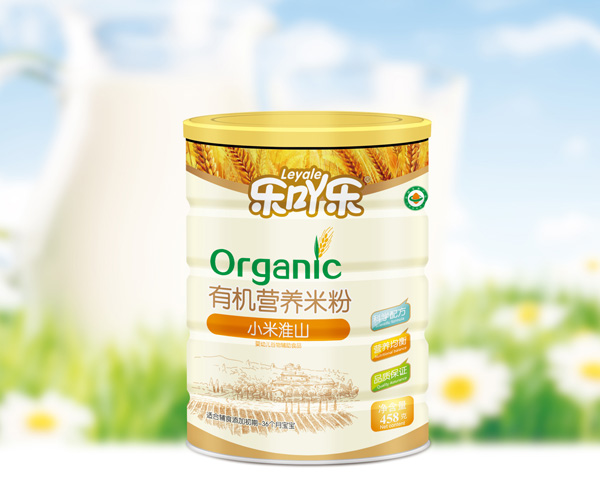 樂吖樂有機營養(yǎng)米粉小米淮山罐裝