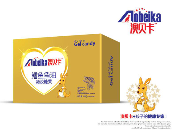 澳貝卡魚油凝膠糖果 盒裝