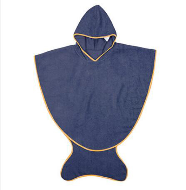 西班牙baby bites斗篷帶帽浴巾 海軍藍(0-3歲)