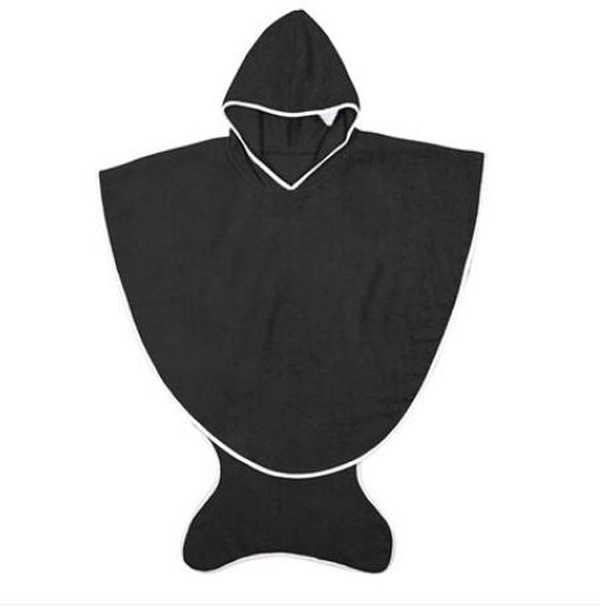 西班牙baby bites斗篷帶帽浴巾 黑色(0-3歲)