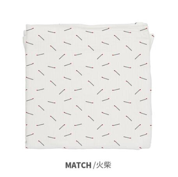 西班牙baby bites嬰兒Muslin多用途純棉襁褓包巾 火柴