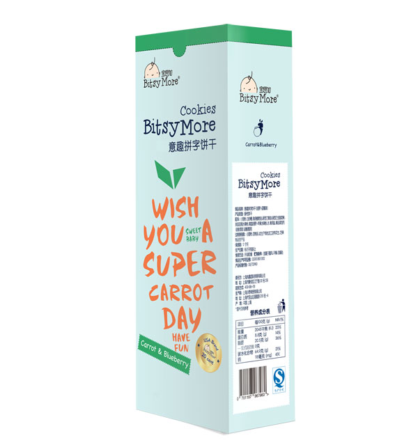 寶思加拼字餅干胡蘿卜藍莓味