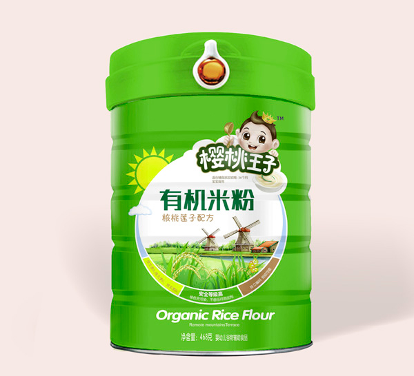 櫻桃王子有機(jī)米粉-核桃蓮子配方-桶裝