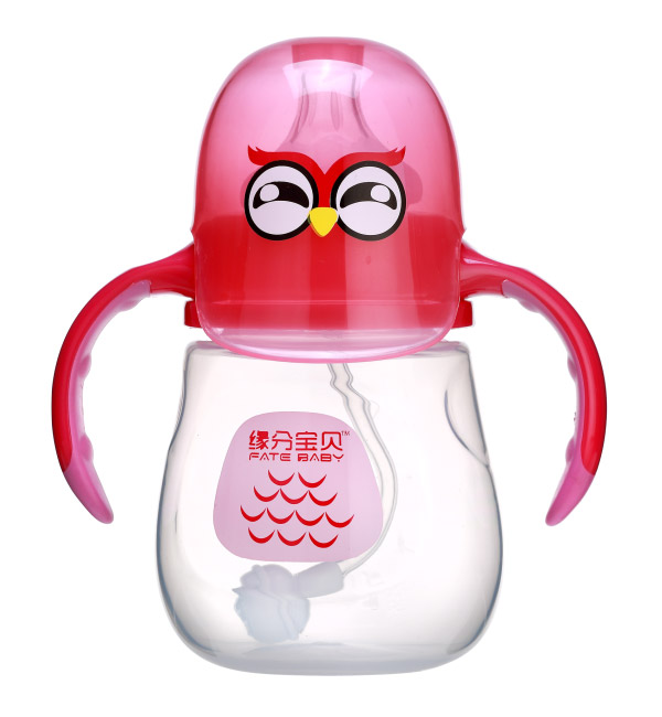 緣分寶貝卡通系列奶瓶3010-紅色