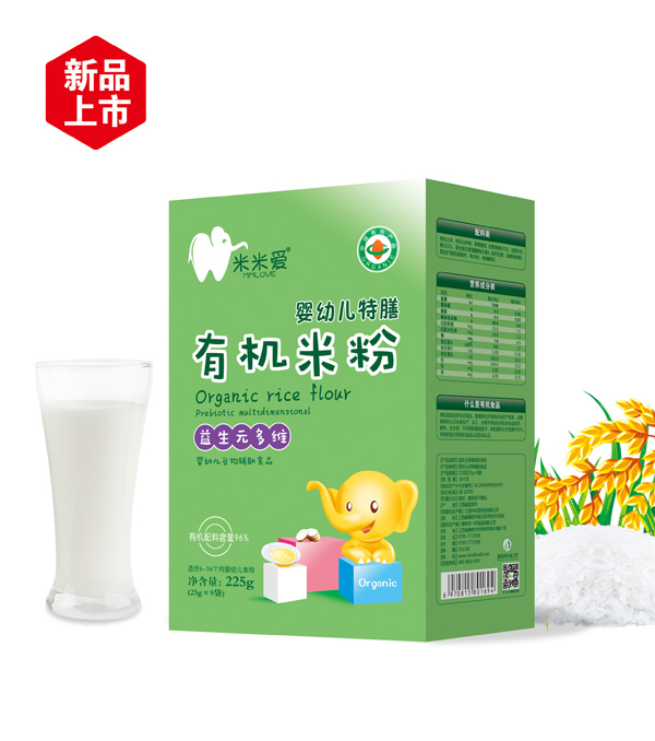 米米愛(ài)有機(jī)米粉 益生元多維 盒裝