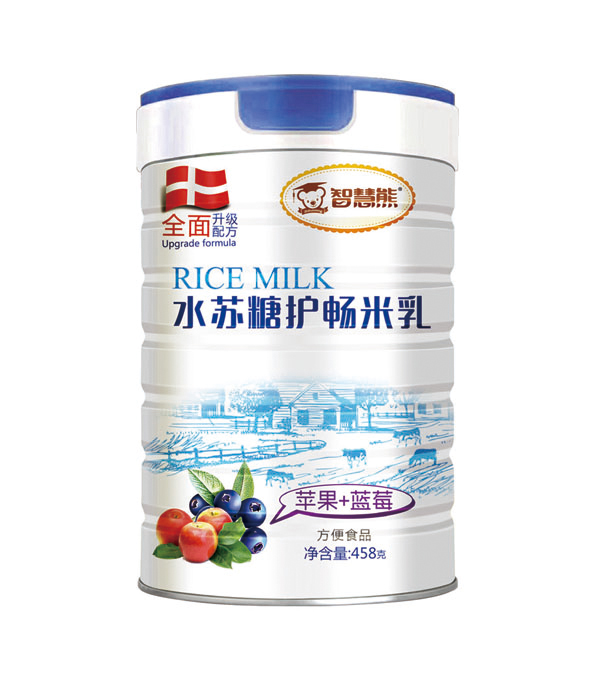 智慧熊水蘇糖護(hù)暢米乳-蘋果+藍(lán)莓 聽(tīng)裝