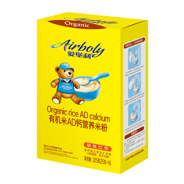 愛(ài)堡利有機(jī)米AD鈣營(yíng)養(yǎng)米粉-核桃紅棗