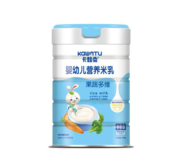 卡娃兔嬰幼兒營(yíng)養(yǎng)米乳-果蔬多維罐裝