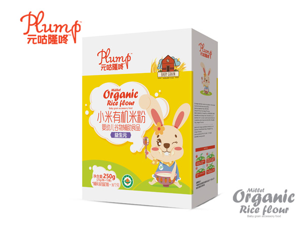 元咕隆咚小米有機(jī)米粉-益生元盒裝