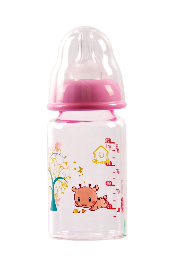 有貝玻璃奶瓶4076 紅色