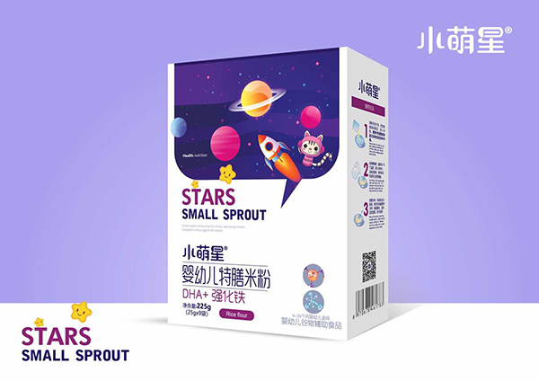小萌星嬰幼兒特膳米粉盒裝 DHA+強(qiáng)化鐵