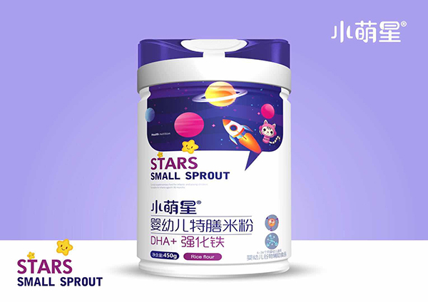 小萌星嬰幼兒特膳米粉 DHA+強(qiáng)化鐵
