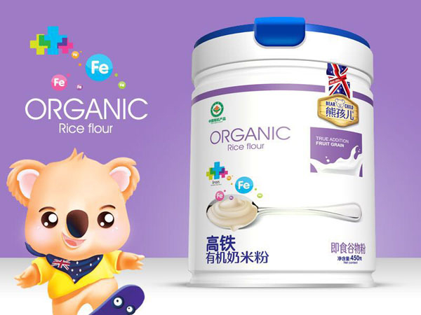 熊孩兒高鐵有機(jī)營養(yǎng)奶米粉 聽裝