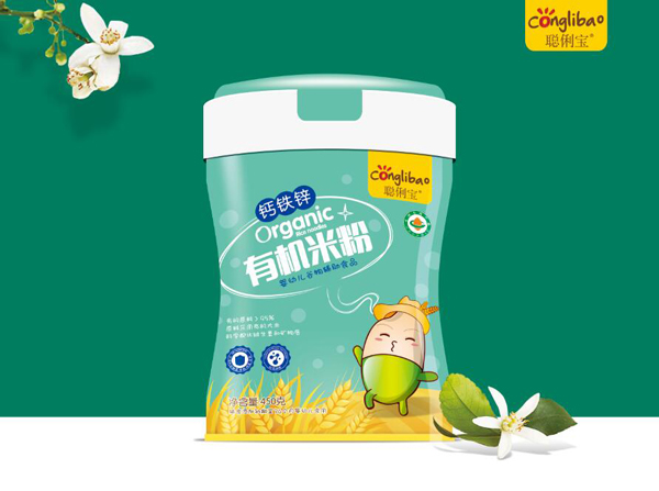 聰俐寶鈣鐵鋅有機米粉 聽裝