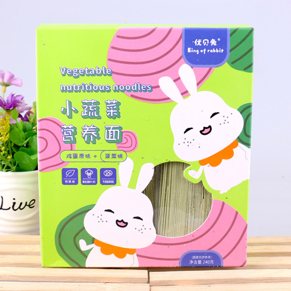 優(yōu)貝兔小蔬菜營養(yǎng)面-雞蛋原味+菠菜味