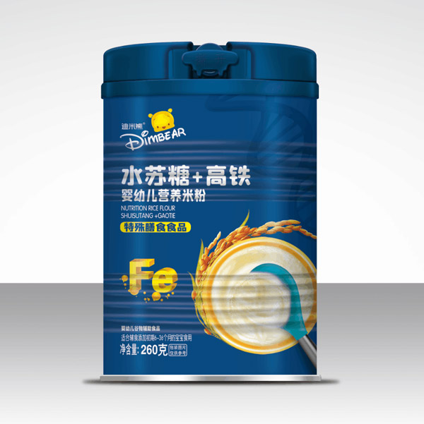 迪米熊嬰幼兒營養(yǎng)米粉-水蘇糖+高鐵