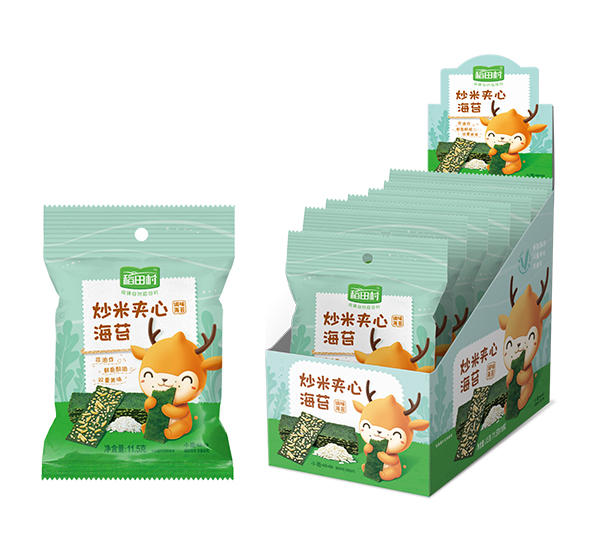 稻田村夾心海苔盒裝-炒米