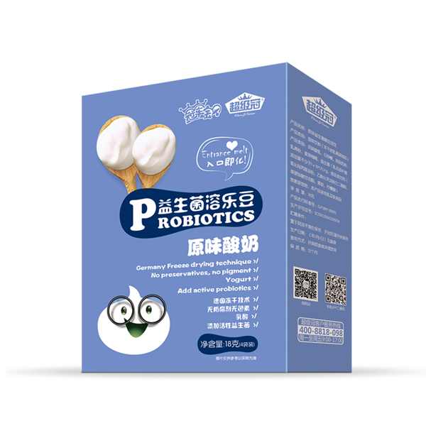 超級(jí)冠益生菌溶樂(lè)豆(原味酸奶)