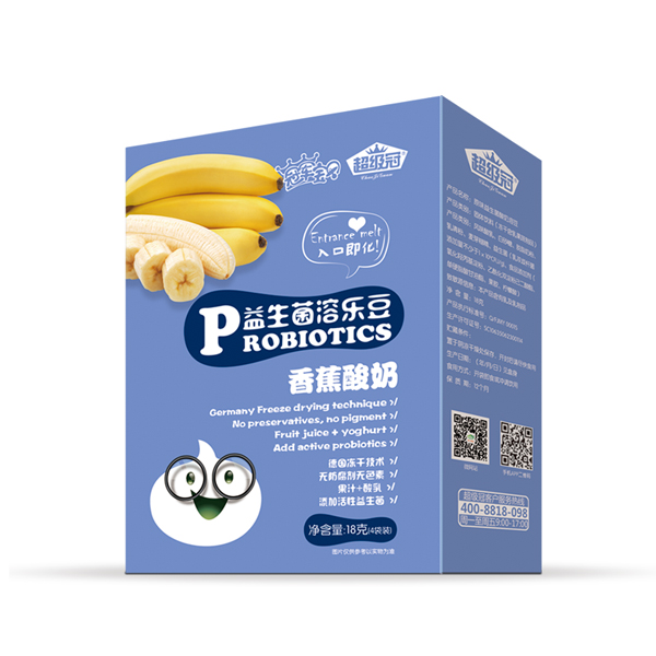 超級(jí)冠益生菌溶樂(lè)豆(香蕉酸奶)