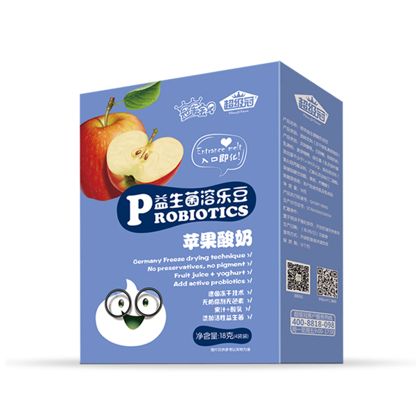 超級(jí)冠益生菌溶樂(lè)豆(蘋(píng)果酸奶)