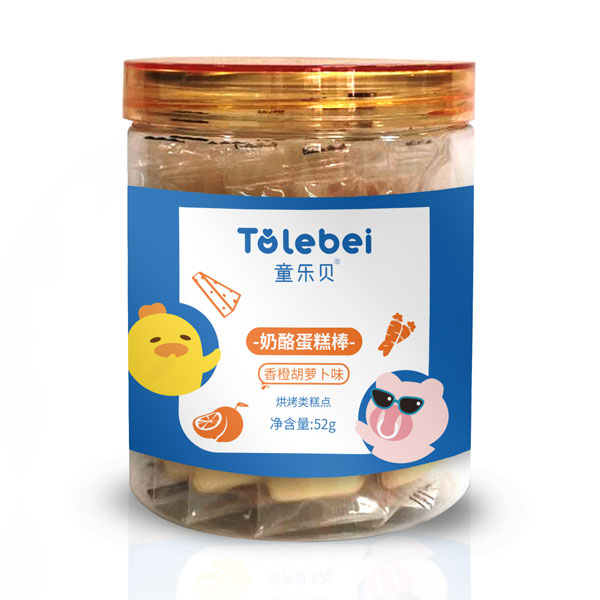 童樂(lè)貝奶酪蛋糕棒香橙胡蘿卜味