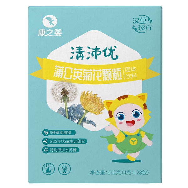 康之嬰清沛優(yōu)蒲公英菊花顆粒正面