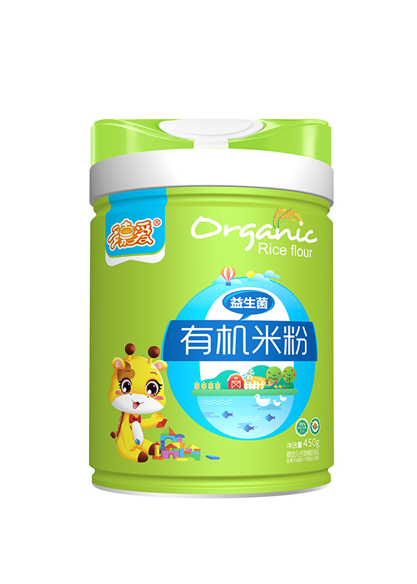 多嘉愛有機(jī)米粉罐裝 益生菌