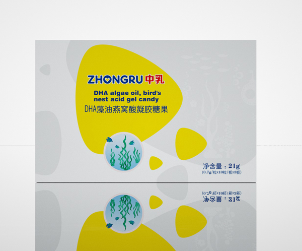 中乳DHA藻油燕窩酸凝膠糖果 21g