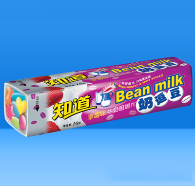 知道奶逗豆草莓味牛奶咀嚼片