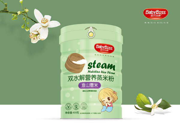 寶貝當(dāng)家淮山薏米雙水解營養(yǎng)蒸米粉 聽裝