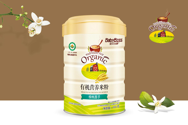 寶貝當(dāng)家核桃蓮子有機(jī)營養(yǎng)米粉 聽裝