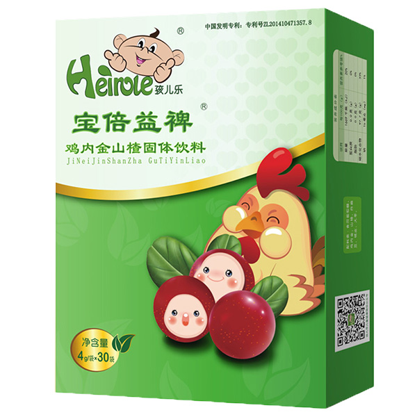 孩兒樂寶倍益裨雞內(nèi)金山楂固體飲料