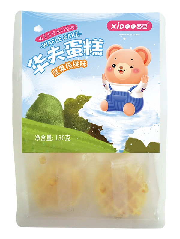 西豆 華夫蛋糕 堅(jiān)果核桃味