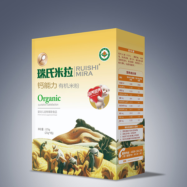 瑞氏米拉鈣能力有機(jī)米粉225g