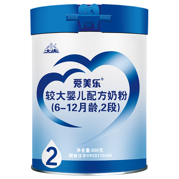 愛美樂較大嬰兒配方奶粉2段桶裝
