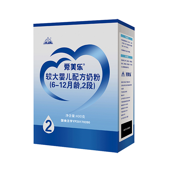 愛美樂較大嬰兒配方奶粉2段盒裝