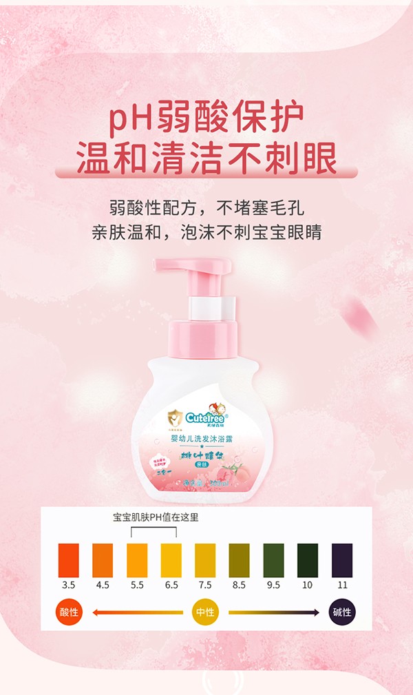 天使森林嬰幼兒洗發(fā)沐沐浴露(桃葉精華)300ml_06.jpg
