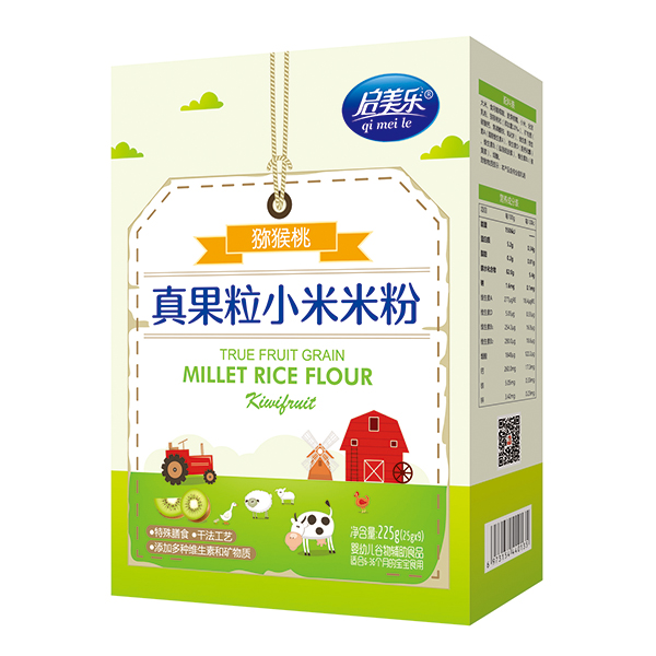 啟美樂真果粒小米米粉盒裝-獼猴桃