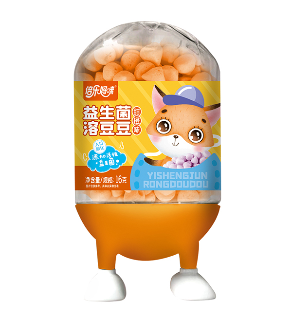 倍樂媽咪益生菌溶豆豆-小牛人罐甜橙味