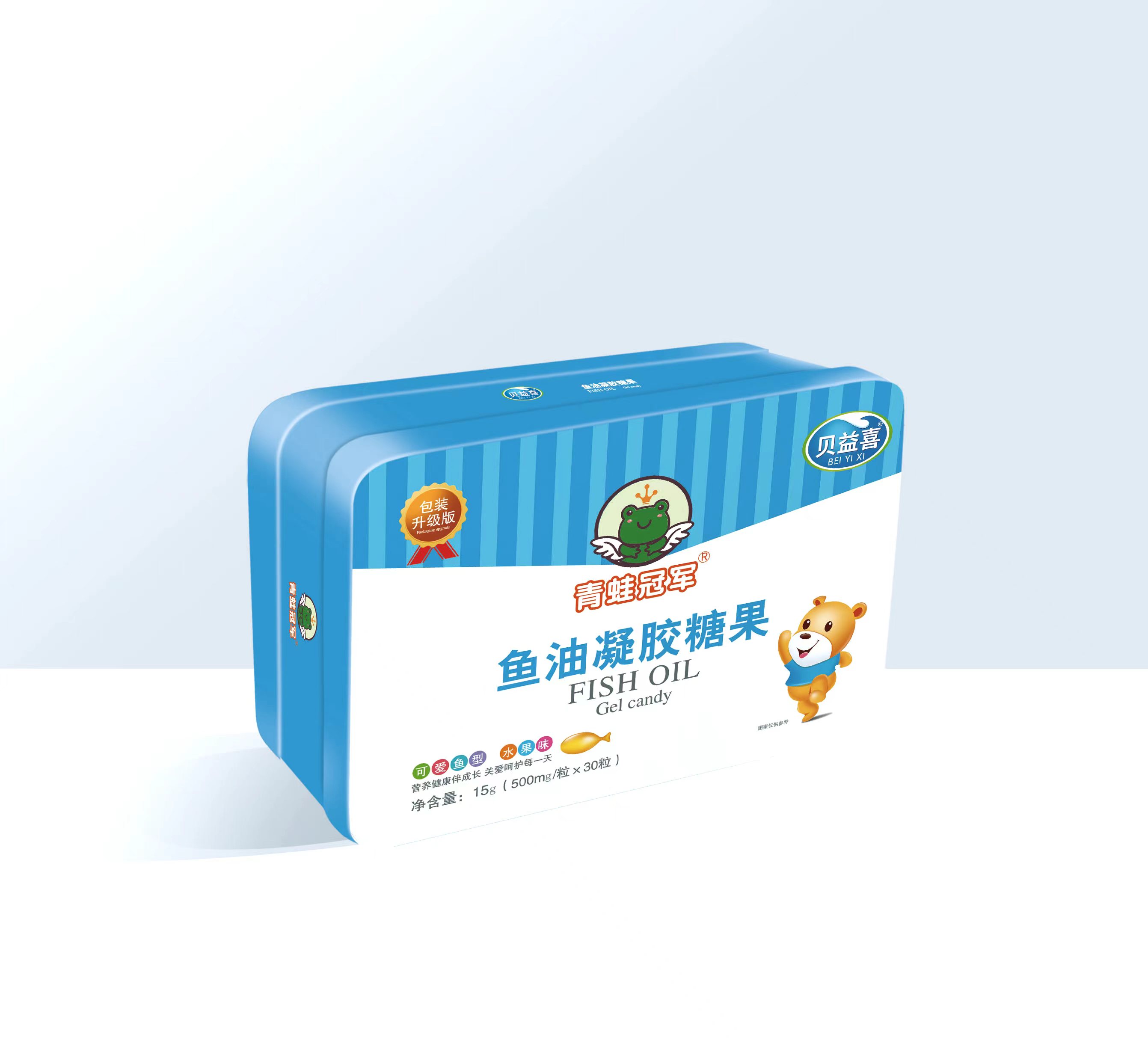 青蛙冠軍魚油凝膠糖果