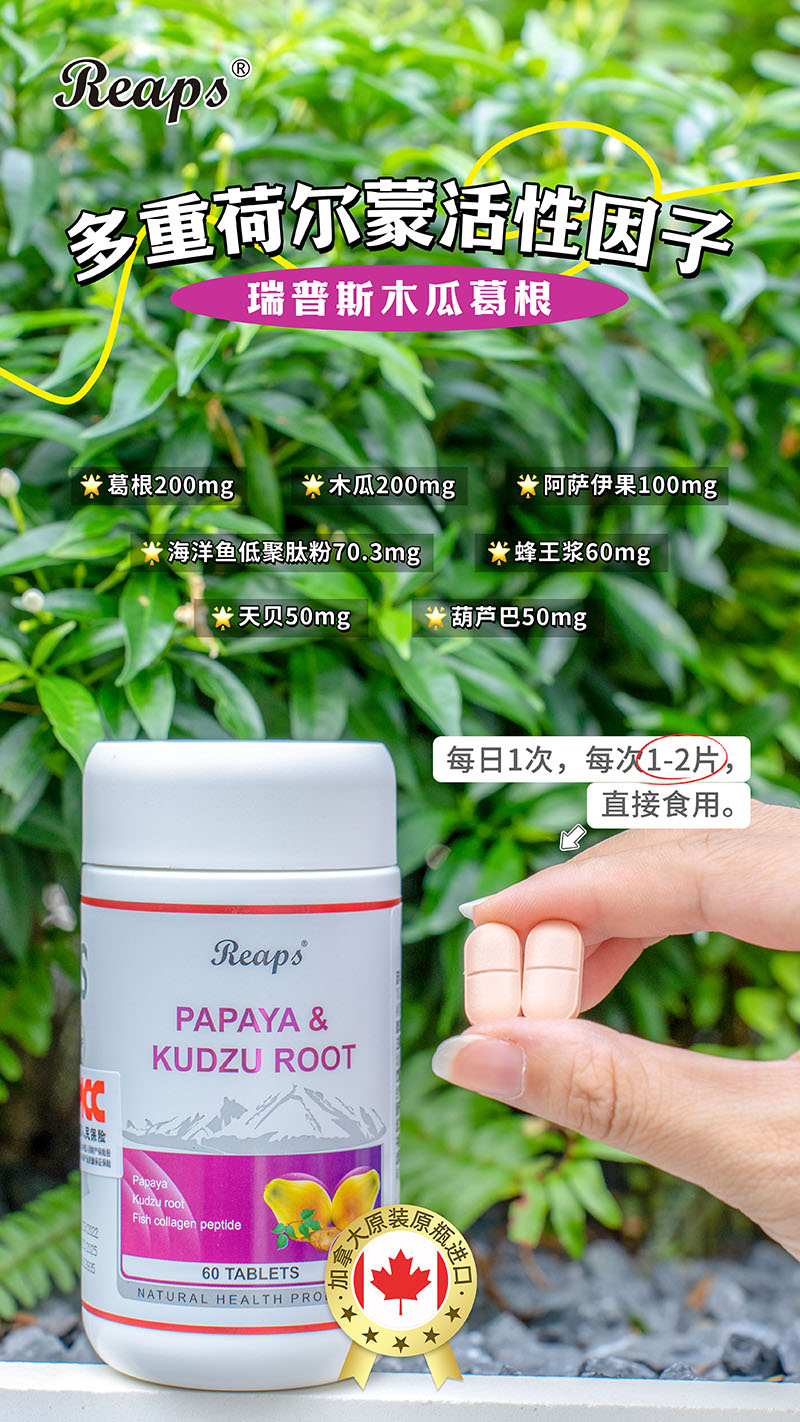 Reaps瑞普斯木瓜葛根復合壓片糖果4.jpg