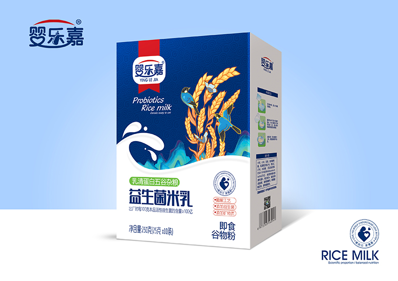 嬰樂嘉乳清蛋白五谷雜糧益生菌米乳 盒裝