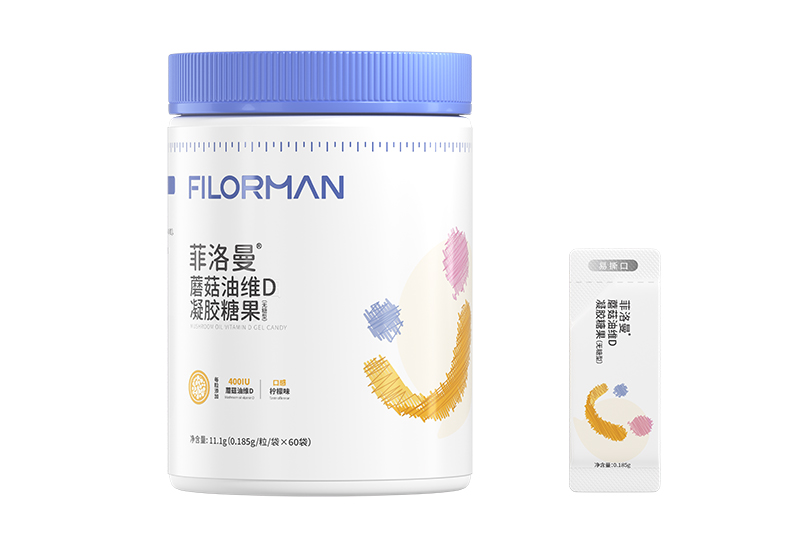 菲洛曼蘑菇油維D凝膠糖果