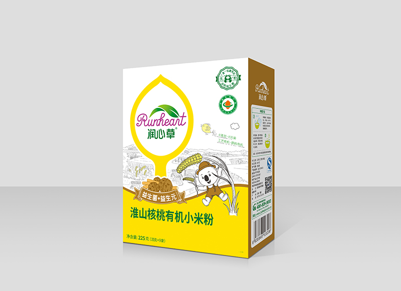 潤(rùn)心草淮山核桃有機(jī)小米粉225克