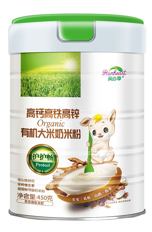 潤(rùn)心草高鈣高鐵高鋅有機(jī)大米奶米粉