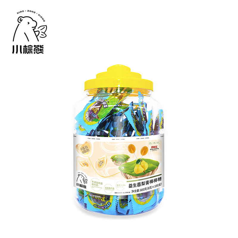 小棕熊益生菌梨膏棒棒糖