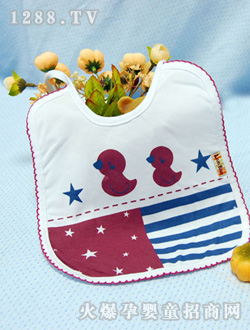 安嬰寶國(guó)旗圖案yinge口水巾