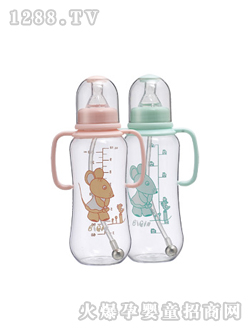 比親有柄大圓弧自動奶瓶